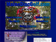 Tablet Screenshot of mainediscgolf.com